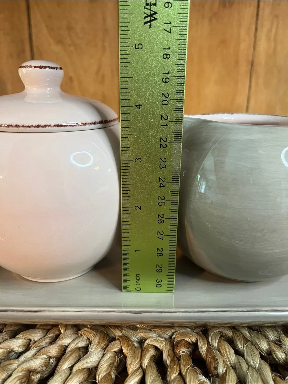 Pottery Barn-Morning Story- Creamer&Sugar Bowl W/Lid and Tray- Discontinued